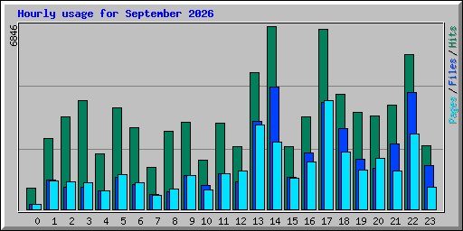 Hourly usage for September 2026